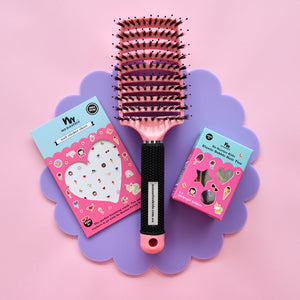 Detangler Brush & Bobble Elastic Set