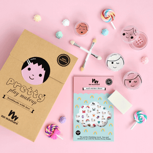 Kids makeup set and nail stickers