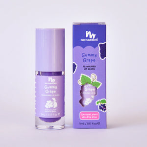 purple grape lipgloss on white background