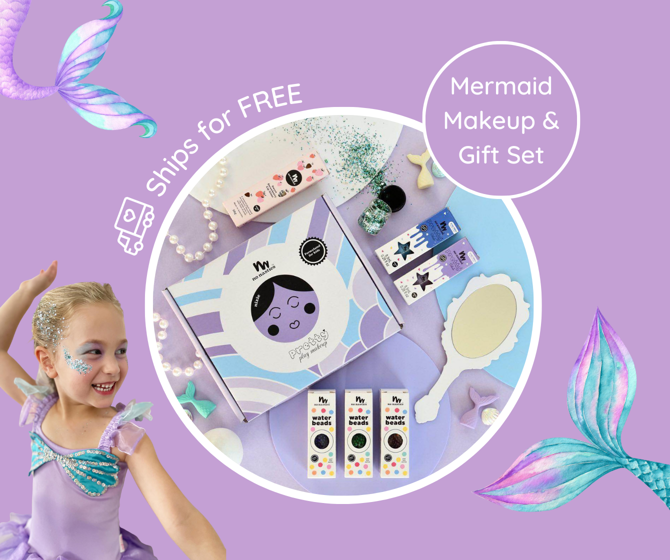 Ultimate Mermaid Kids Makeup and sensory play set