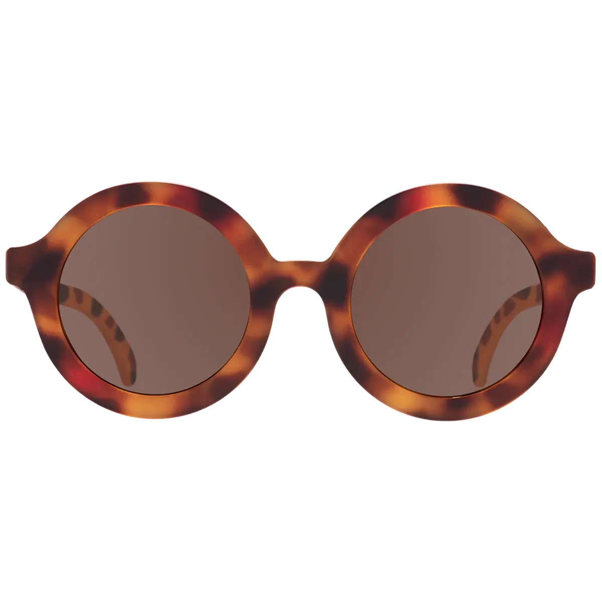 tortoise coloured round kids sunglasses
