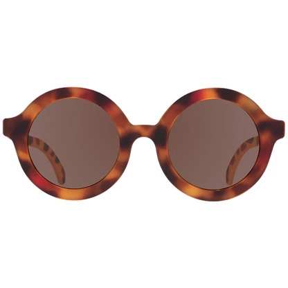 tortoise coloured round kids sunglasses