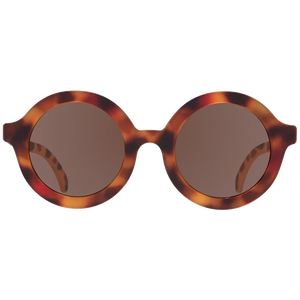 tortoise coloured round kids sunglasses