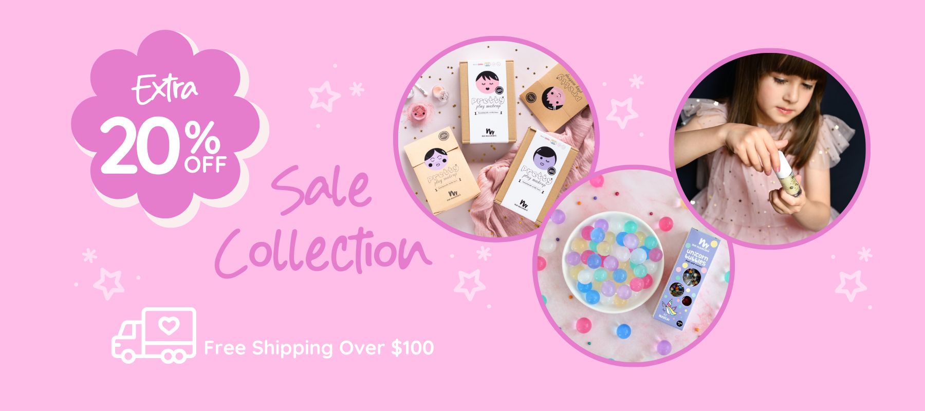 EOFY Sale on kids natural makeup sets