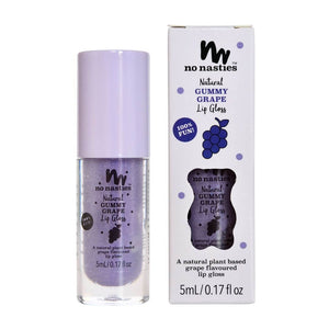 grape lip gloss for kids with box on white background
