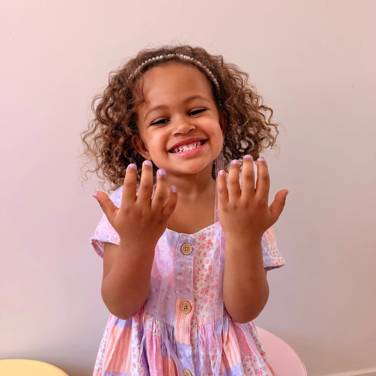 4 Pack Water-Based Kids Nail Polish | Blue, Purple, Pastel Pink and Bright Pink
