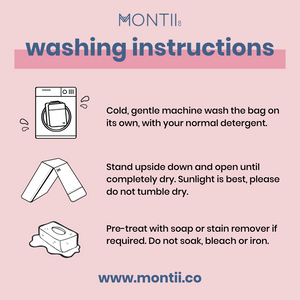 Washing instructions for your MontiiCo lunchbag