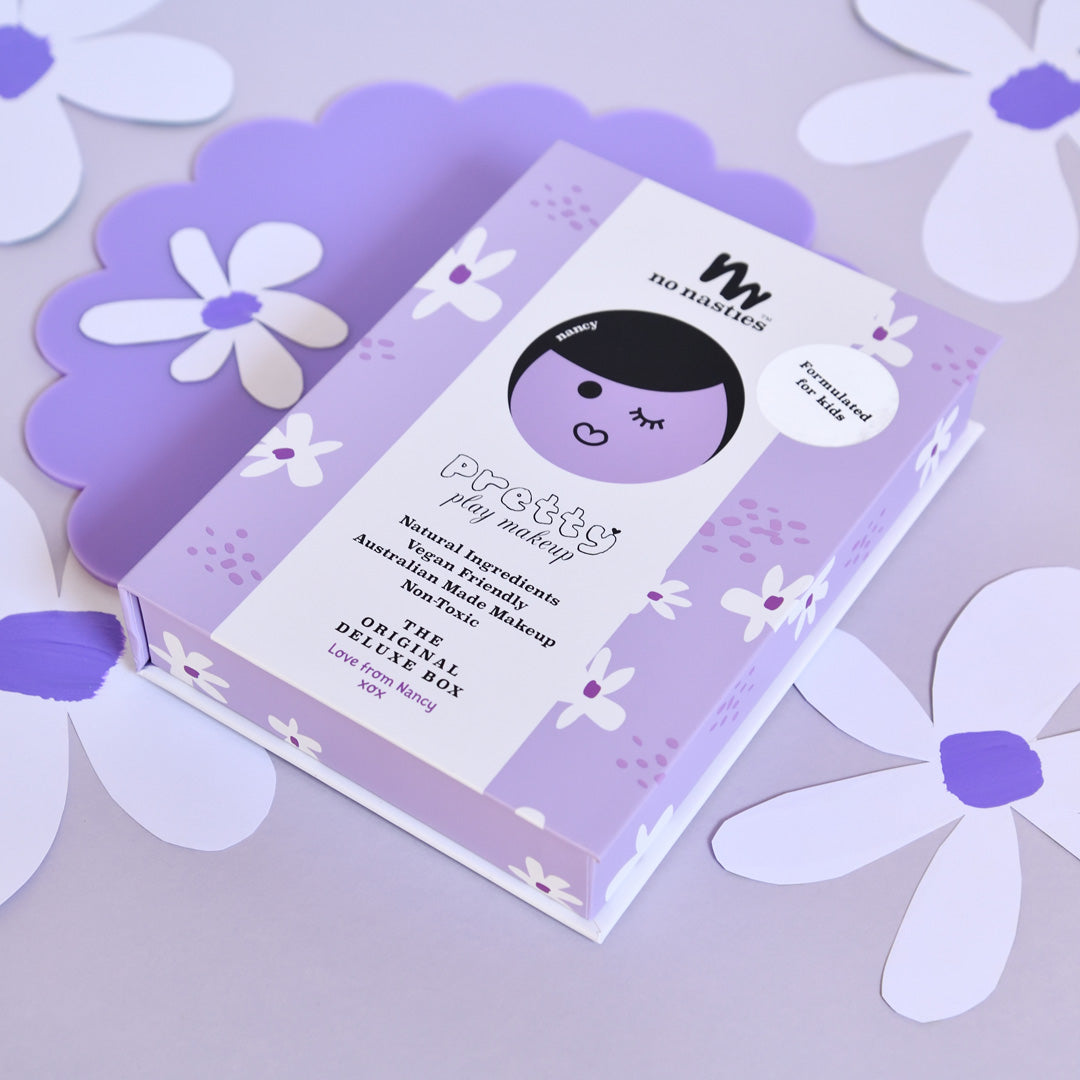 Nancy Purple Natural Pressed Powder Kids Makeup Palette Kit