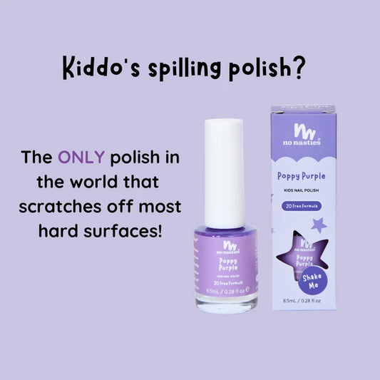 Purple Water-Based Kids Nail Polish
