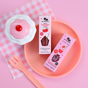 Strawberry Cupcake Lip Gloss and Nail Polish Set