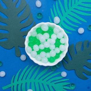 Water beads NZ green and white