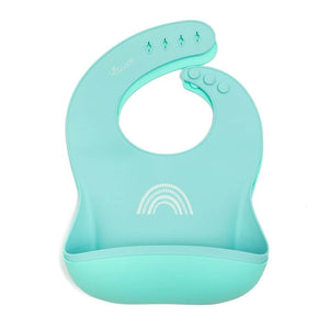 Little Woods Duck Egg and Aqua Wipe Away Bib