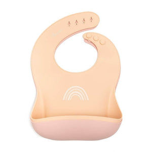 Little Woods Dust Pink and Apricot Wipe Away Bib