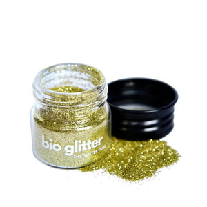 Goldy extra fine biodegradable glitter by The Glitter Tribe at No Nasties Kids NZ 
