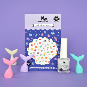 Nail stickers and nail polish bundle for kids