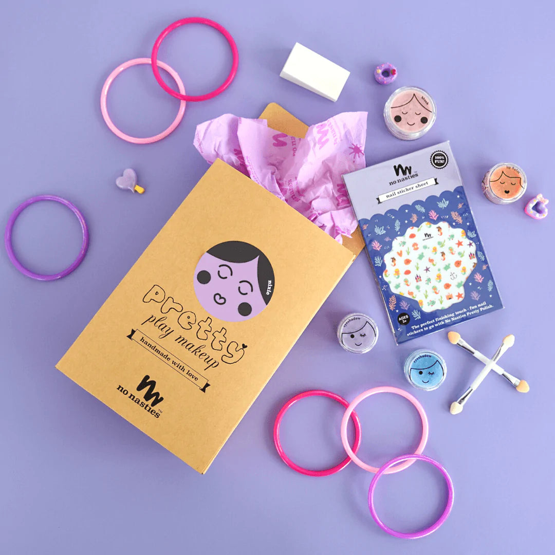 Nixie purple kids makeup set and accessories