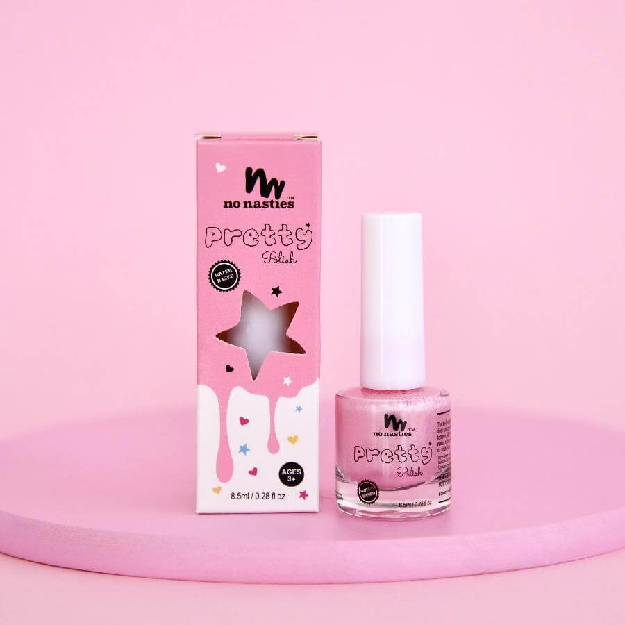 kids-nail-polish-pastel-pink-with-pink-hydrangea