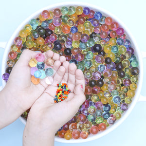 Water beads sensory play