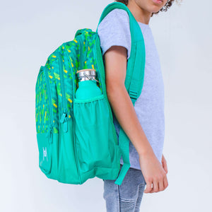 Pixels backpack on student