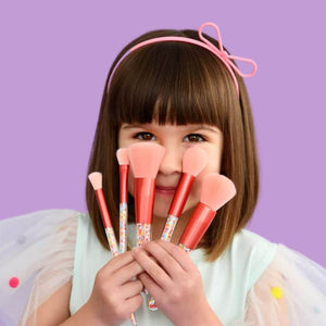 Twinkle Sprinkle makeup brushes for kids with Nancy Makeup set 