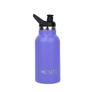 Montii drink bottle for kids in purple