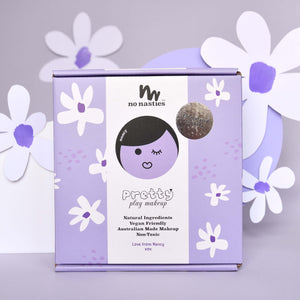 Purple deluxe makeup set box cover