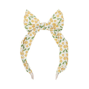 tulip design bow headband for kids by mimi and lula