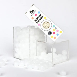 Water beads by No Nasties Kids NZ white colour